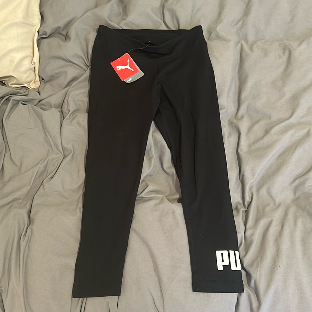 Puma Logo 3/4 Leggings Womens Small
